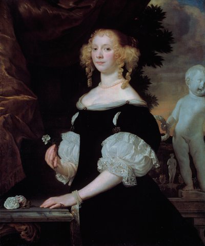 Retrato da viúva do almirante van Balen de Abraham Lambertsz van den Tempel